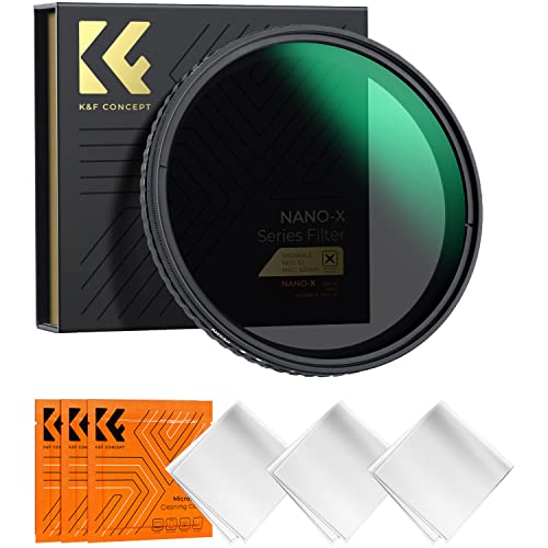 K&F Concept 55mm HMC ND2-ND400 Variable C Series ND Camera Lens Filter